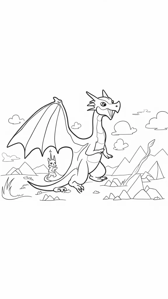 coloriage pokemon dragon